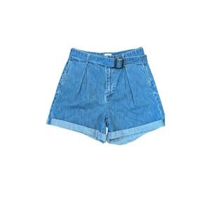 J Crew Denim High Waisted Paper Bag Shorts